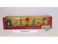 The New Teen Titans DC Direct 7 Piece PVC Set AUTOGRAPHED Marv Wolfman