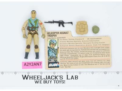 Airborne V1 RED CARD BACK 100% Complete G.I. Joe 1983 Hasbro Vintage Figure