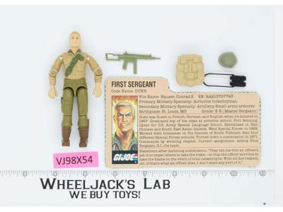 Duke V1 MAIL AWAY 100% Complete G.I. Joe 1983 Hasbro Vintage Action Figure