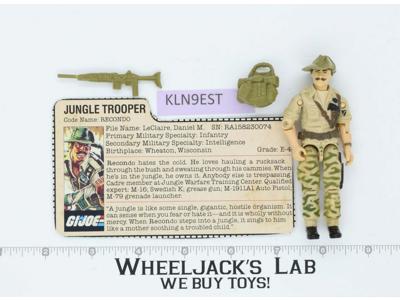 Recondo V1 100% Complete G.I. Joe 1984 Hasbro Vintage Action Figure