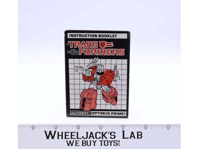 Optimus Prime Powermaster Instruction Manual Booklet 1988 Hasbro G1 Transformers