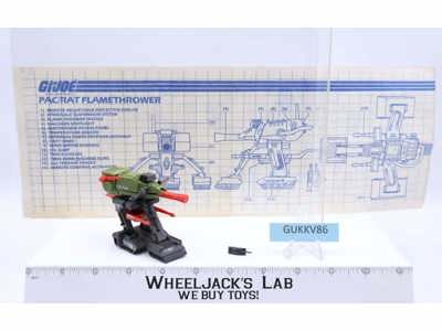 Flame Thrower Pac/Rat 100% Complete G.I. Joe 1983 Hasbro Vintage Vehicle