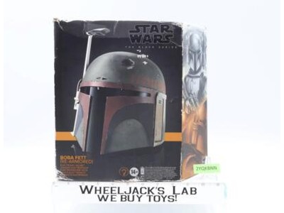 Boba Fett Temuera Morrison AUTOGRAPHED Helmet Star Wars Black Series