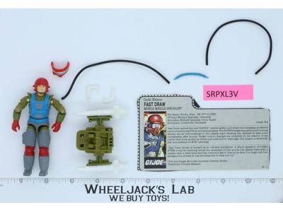 Fast Draw V1 100% Complete G.I. Joe 1987 Hasbro Vintage Action Figure