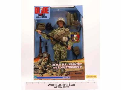 WWII Infantry W/Flamethrower 12" GI Joe Classic Collection 35 Years MISB 1999