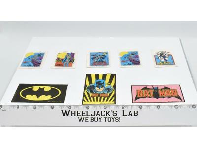 Batman DC Comics Vintage 1980's Collectible Stickers Lot of 8