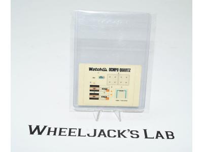 Blaster Watch Q Takara Kronoform Label Sticker Decal Sheet G1 Transformers 1984