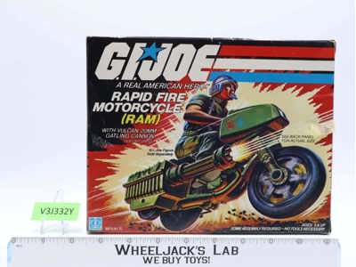 RAM Rapid Fire Motorcycle 100% Complete 1982 GI Joe Action Figure Vintage