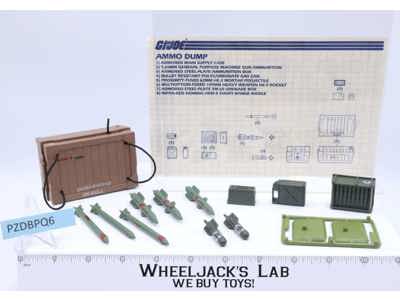 Ammo Dump Supply 100% Complete 1985 GI Joe Hasbro Vintage Action Figure Playset
