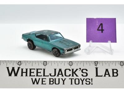 Custom Barracuda #4 Aqua 1968 Redline Hot Wheels Mattel Vintage RL