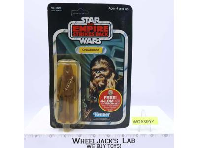 Chewbacca 65 Back-A Star Wars ESB 1982 Kenner Vintage Action Figure NEW MOSC