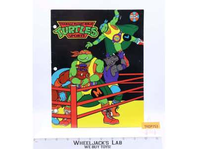 Vintage School Folder Teenage Mutant Ninja Turtles 1989 Mirage Studios