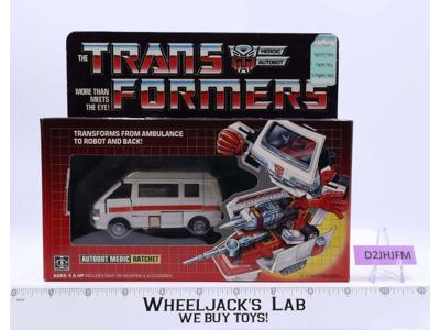 Ratchet 100% Complete W NICE BOX & FIGURE 1984 Vintage Hasbro G1 Transformers