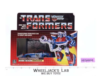 Smokescreen W/Box 100% Complete 1985 Vintage Hasbro G1 Transformers Figure
