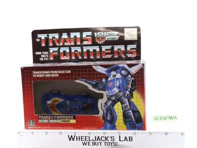 Tracks 100% Complete W NICE BOX & FIGURE 1985 Vintage Hasbro G1 Transformers