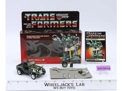 Hound NICE BOX & FIGURE 100% Complete 1985 Vintage Hasbro G1 Transformers