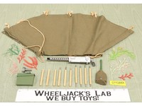 Bivouac Deluxe Pup Tent Equipment Set G.I. Joe Hasbro 1964 Vintage 12" Accessory