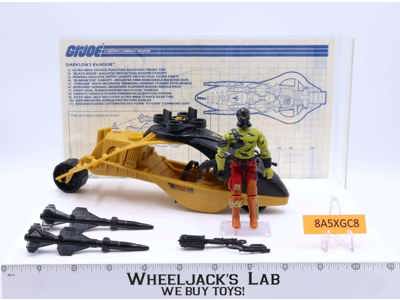 Darklon's Evader W/Darklon GI Joe 1989 Hasbro Action Figure Vehicle