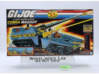 Cobra Maggot + Driver 100% Complete W/Box GI Joe 1987 Hasbro Figure Vehicle