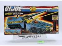 Cobra Maggot + Driver 100% Complete W/Box GI Joe 1987 Hasbro Figure Vehicle