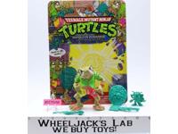 Napoleon Bonafrog W/Cardback 100% Complete TMNT 1990 Playmates Vintage Figure