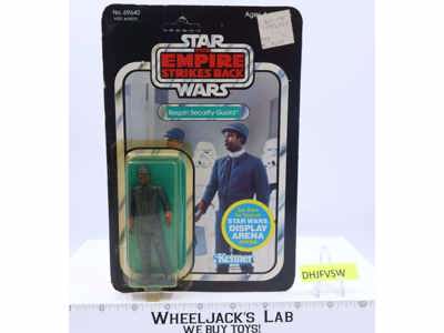 Bespin Security Guard BLACK 45 Back Star Wars ESB 1981 Kenner NEW MOSC SEALED