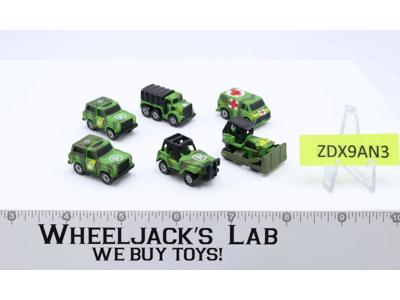 Lot of 6 Military/Army Vehicles 1988-89 Vintage Galoob Micro Machines