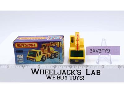 Crane Truck No 49 Superfast Lesney Matchbox 1976 W/Box England Vintage