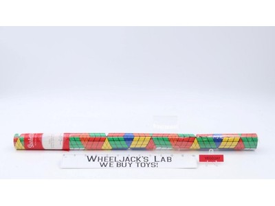 Rubik's Cube 30ssq ft Gift Wrap Wrapping Paper 1980s Scarlet Skye NEW SEALED