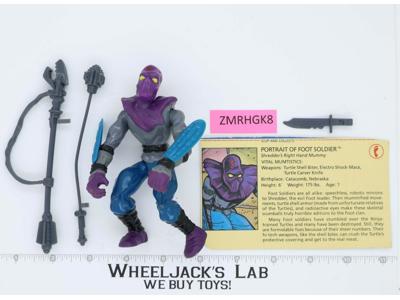 Foot Soldier 100% Complete Teenage Mutant Ninja Turtles TMNT Playmates 1988