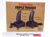 2-SuperShot Triple Trigger Joy Stick Controller Game Accessory Atari NEW