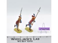 Lot of 2 German Mercenaries W/ Halberds Landsknechte 1970's Elastolin