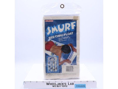 Smurf See-Thru Float Pool Floatie The Smurfs 1982 Coleco Vintage NEW SEALED