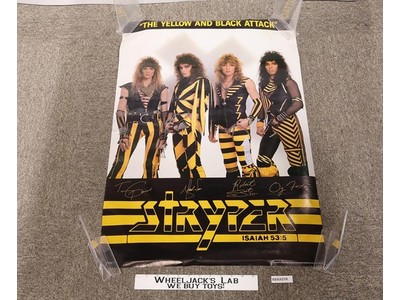 The Yellow & Black Attack Stryker Album Poster Enigma Records 32 x 22 Vintage