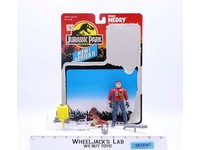 Dennis Nedry 100% Complete Series 2 Jurassic Park 1993 Kenner Vintage W/CARDBACK