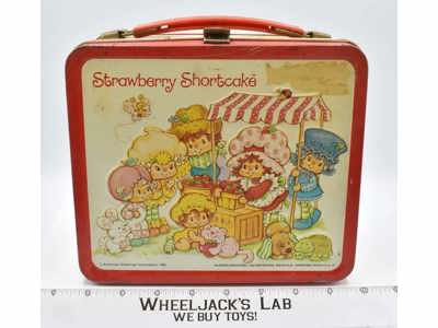 Strawberry Shortcake Metal Lunchbox W/Thermos 1981 Aladdin Industries Vintage