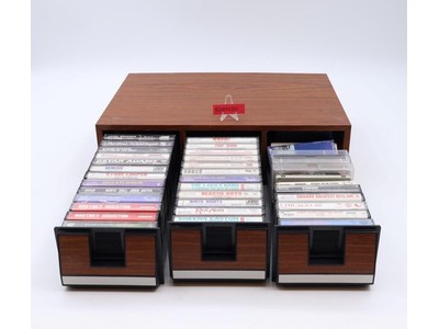 Lot of 37 Music Cassettes W/Storage Case Fleetwood Mac Beastie Boys Chicago