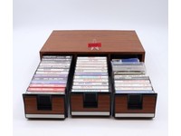 Lot of 37 Music Cassettes W/Storage Case Fleetwood Mac Beastie Boys Chicago