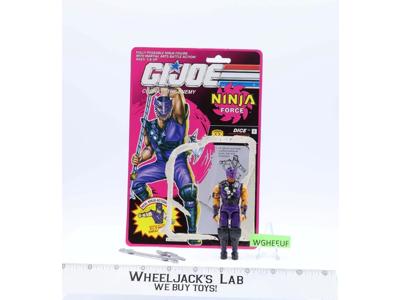 Dice V1 Ninja Force Complete W/ Cardback 1992 G.I. Joe Hasbro Vintage Figure
