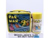 Pac-Man Yellow Metal Lunchbox w/ Thermos Mug 1980 Aladdin Midway Vintage W/ TAGS