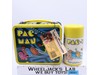 Pac-Man Yellow Metal Lunchbox w/ Thermos Mug 1980 Aladdin Midway Vintage W/ TAGS