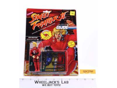 Ken Masters Street Fighter II GI Joe 1993 Hasbro Action Figure NEW MOSC SEALED