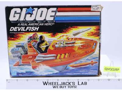 Devilfish Vehicle 100% Complete W/Box GI Joe 1986 Hasbro Action Figure Vehicle