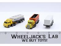 Lot of 2 Semi Trucks W/ 3 Trailers 1988-89 Vintage Galoob Micro Machines