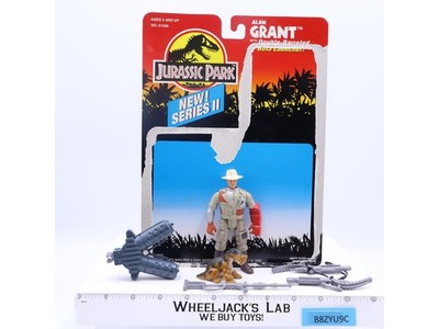Dr. Alan Grant W/ Bola Launcher Series II Jurassic Park 1994 Vintage W/CARDBACK