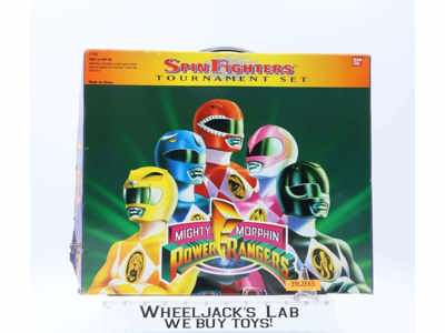 Spin Fighter Tournament Set Complete Mighty Morphin Power Rangers 1994 Bandai