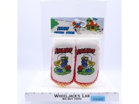 Smurfette Slipper Socks Toddler 9-10 The Smurfs 1982 BBC Imports NEW SEALED