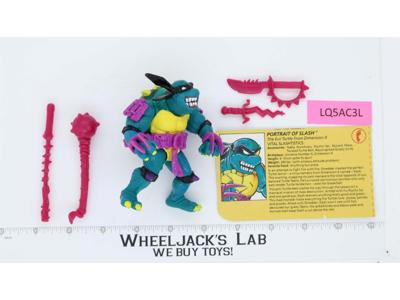 Slash PURPLE BELT VARIANT 100% Complete Teenage Mutant Ninja Turtle TMNT 1990