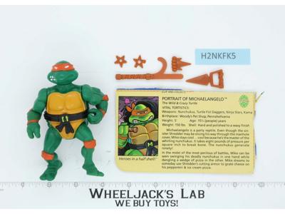 Michaelangelo HARD HEAD Teenage Mutant Ninja Turtles 1988 Playmates Figure