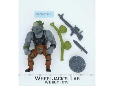 Rocksteady SOFT HEAD 100% Complete Teenage Mutant Ninja Turtles Playmates 1988